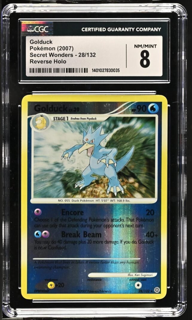 Golduck [Reverse Holo] #28 Pokemon Secret Wonders